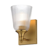 Julip 1 Light Wall Sconce in Natural Aged Brass