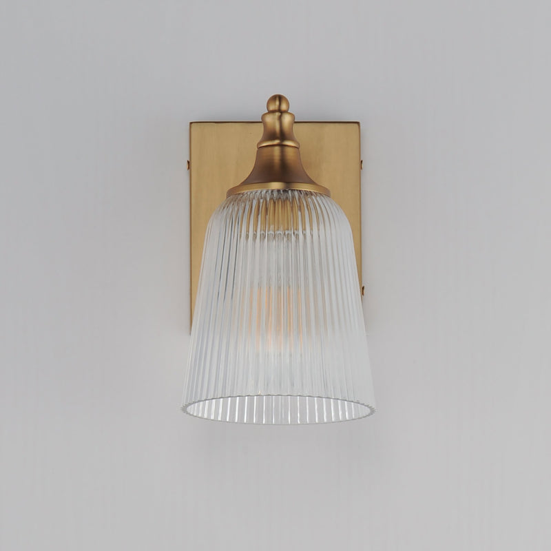 Julip 1 Light Wall Sconce in Natural Aged Brass
