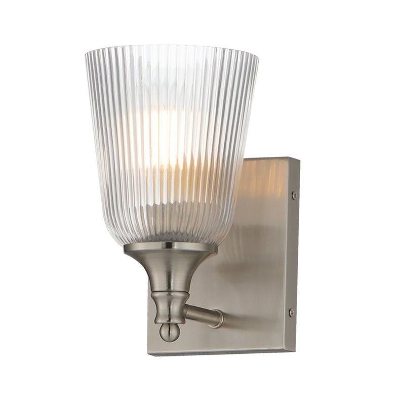 Julip 1 Light Wall Sconce in Satin Nickel
