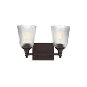 Julip 2 Light Bath Vanity Light in Dark Bronze