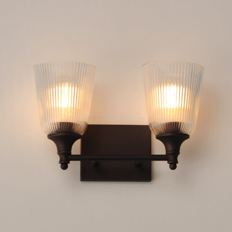 Julip 2 Light Bath Vanity Light in Dark Bronze