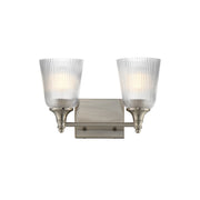 Julip 2 Light Bath Vanity Light in Satin Nickel