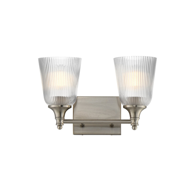 Julip 2 Light Bath Vanity Light in Satin Nickel