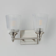 Julip 2 Light Bath Vanity Light in Satin Nickel