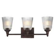 Julip 3 Light Bath Vanity Light in Dark Bronze
