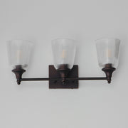 Julip 3 Light Bath Vanity Light in Dark Bronze