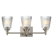 Julip 3 Light Bath Vanity Light in Satin Nickel