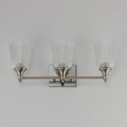 Julip 3 Light Bath Vanity Light in Satin Nickel