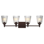 Julip 4 Light Bath Vanity Light in Dark Bronze