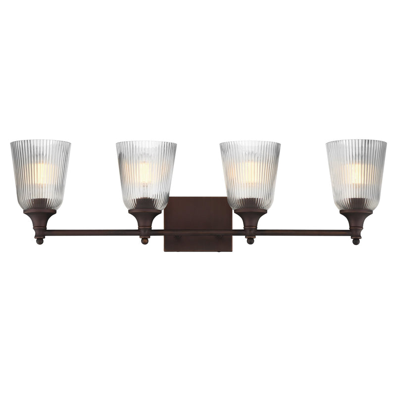 Julip 4 Light Bath Vanity Light in Dark Bronze