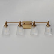 Julip 4 Light Bath Vanity Light in Natural Aged Brass