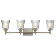 Julip 4 Light Bath Vanity Light in Satin Nickel