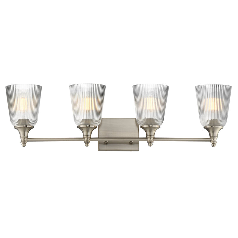 Julip 4 Light Bath Vanity Light in Satin Nickel