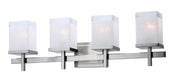 Tetra 4 Light Bath Vanity Light in Satin Nickel