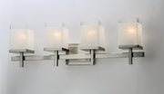 Tetra 4 Light Bath Vanity Light in Satin Nickel