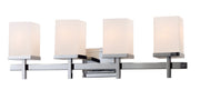 Tetra 4 Light Bath Vanity Light in Polished Chrome