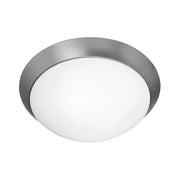 Cobalt 2-Light Flush Mount in Brushed Steel