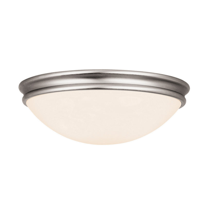 Atom (m) Flush Mount in Brushed Steel Finish