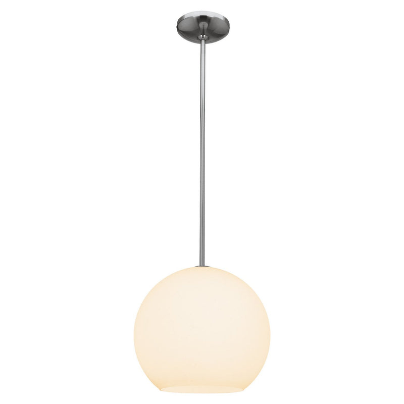 Nitrogen Small Pendant in Brushed Steel