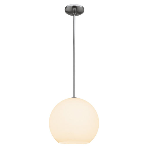 Nitrogen Small Pendant in Brushed Steel