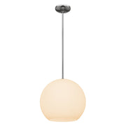 Nitrogen Large Pendant in Brushed Steel