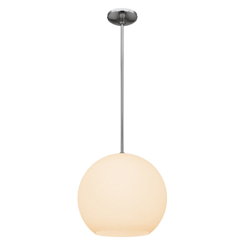 Nitrogen Large Pendant in Brushed Steel