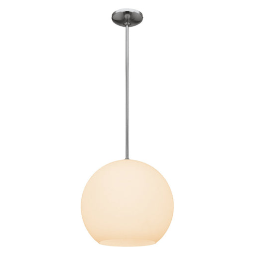 Nitrogen Large Pendant in Brushed Steel
