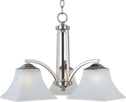 Aurora 3-Light Chandelier in Satin Nickel - Lamps Expo