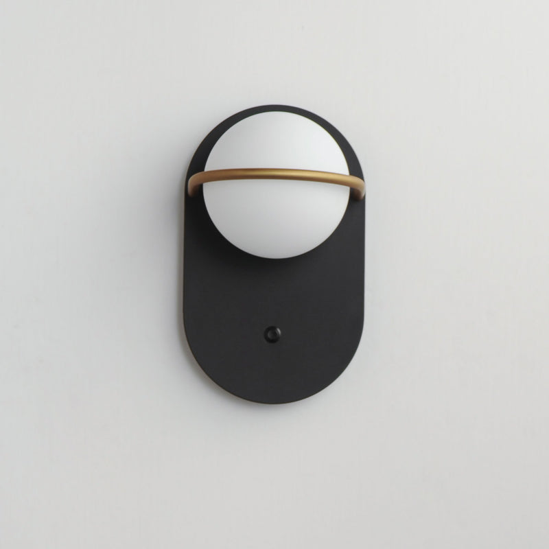 Revolve 1 Light LED Wall Sconce in Black / Gold