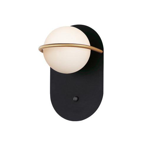 Revolve 1 Light LED Wall Sconce in Black / Gold