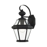 Georgetown Small Outdoor Wall Lantern in Black