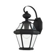 Georgetown Small Outdoor Wall Lantern in Black