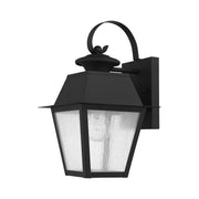Mansfield Small Outdoor Wall Lantern in Black
