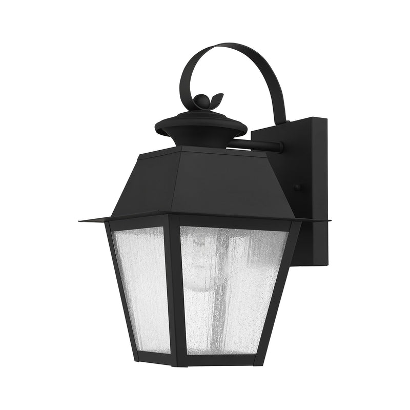 Mansfield Small Outdoor Wall Lantern in Black