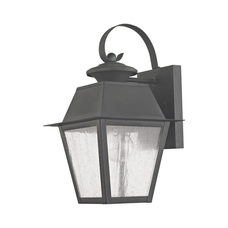 Mansfield Small Outdoor Wall Lantern in Charcoal