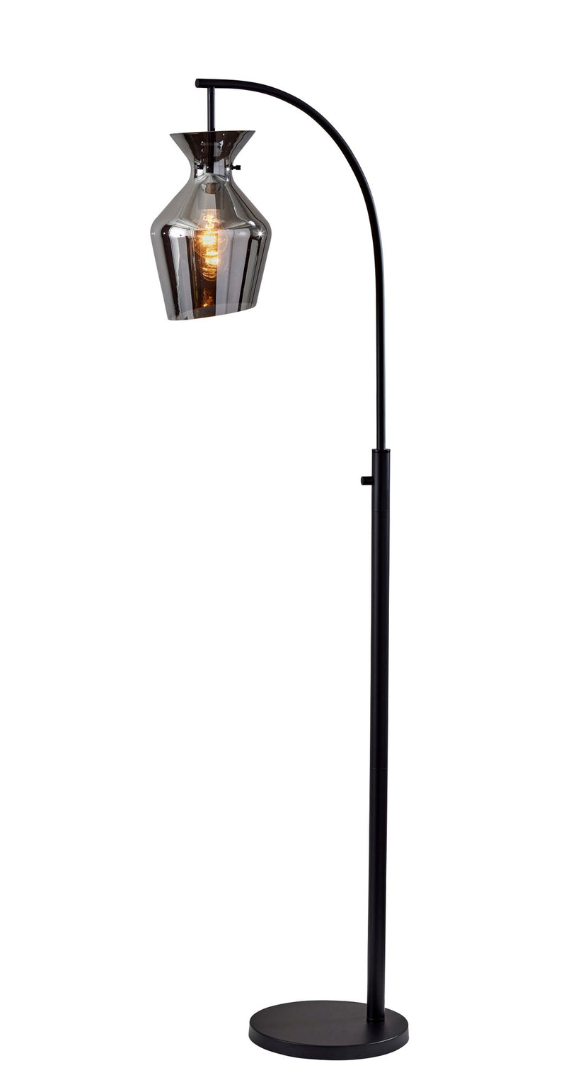 Tate Arc Floor Lamp in Black