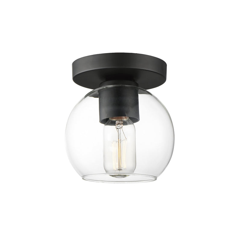 Knox 1 Light Flush Mount in Black