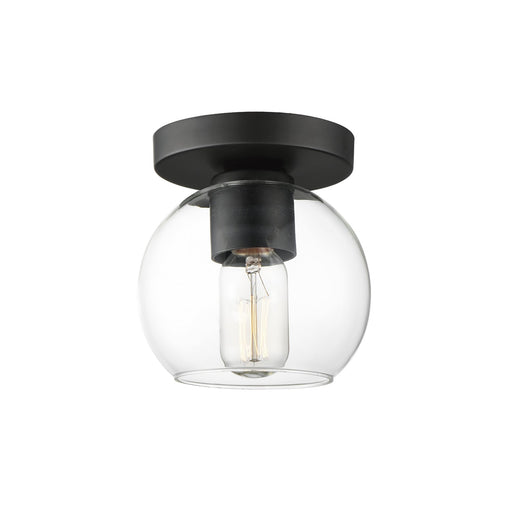 Knox 1 Light Flush Mount in Black