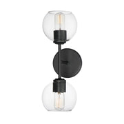 Knox 2 Light Wall Sconce in Black