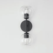 Knox 2 Light Wall Sconce in Black