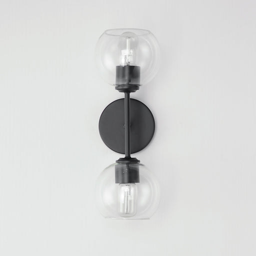 Knox 2 Light Wall Sconce in Black
