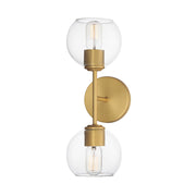 Knox 2 Light Wall Sconce in Natural Aged Brass