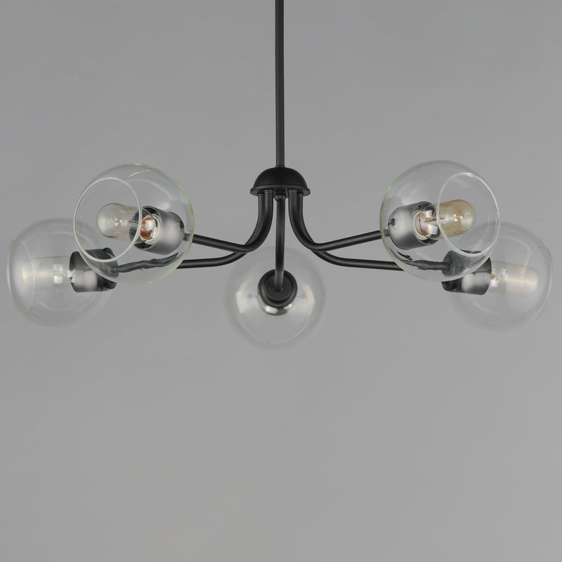 Knox 5 Light Chandelier in Black