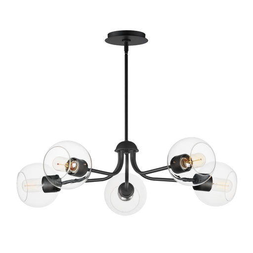 Knox 5 Light Chandelier in Black