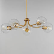 Knox 5 Light Chandelier in Natural Aged Brass