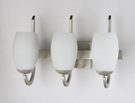 Taylor 3 Light Bath Vanity Light in Satin Nickel