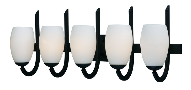 Taylor 5 Light Bath Vanity Light in Textured Black