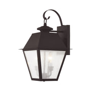 Mansfield 2-Light Medium Outdoor Wall Lantern in Bronze