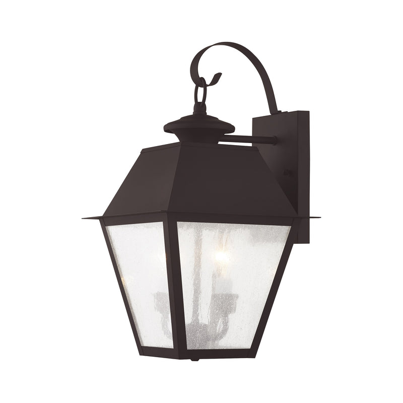 Mansfield 2-Light Medium Outdoor Wall Lantern in Bronze