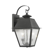 Mansfield 2-Light Medium Outdoor Wall Lantern in Charcoal